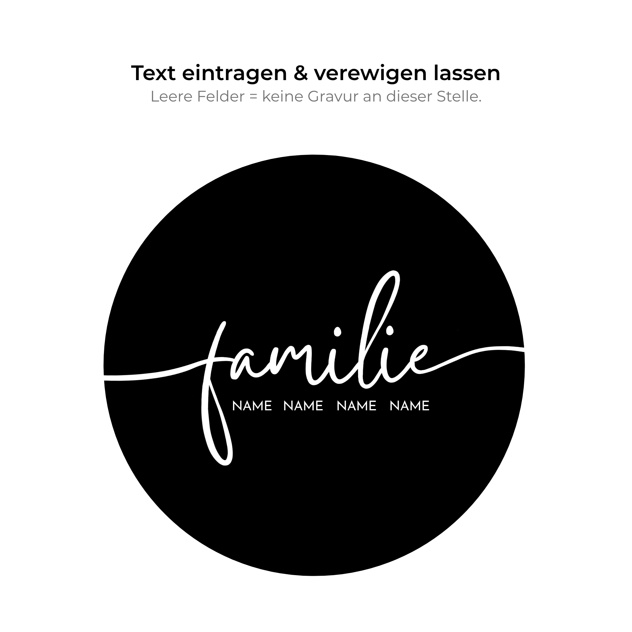 Schiefer-Untersetzer Familie