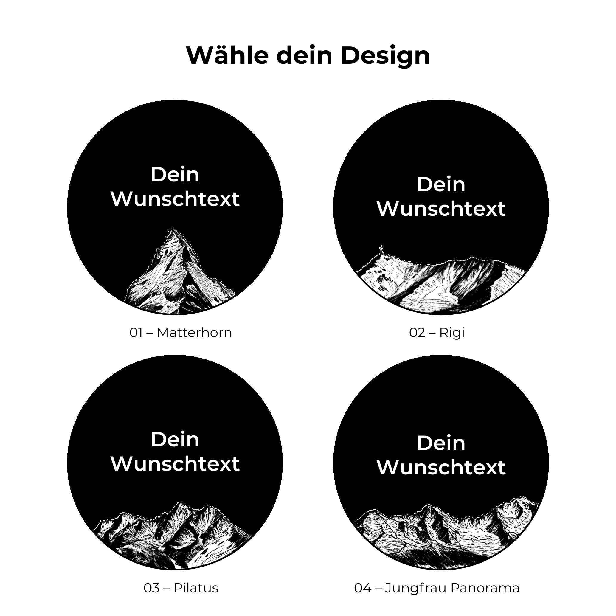 Schiefer-Untersetzer Alpen