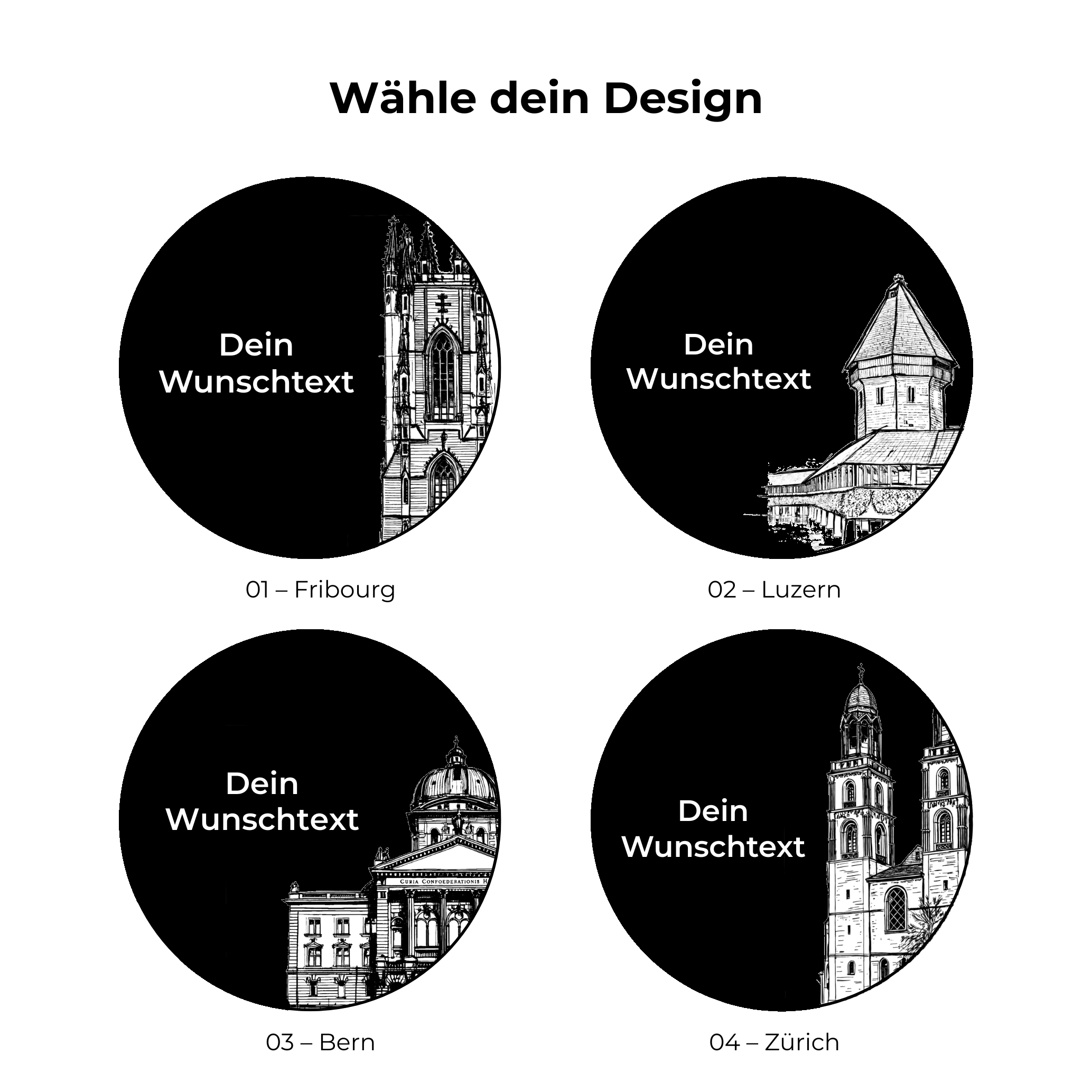 Schiefer-Untersetzer Wahrzeichen
