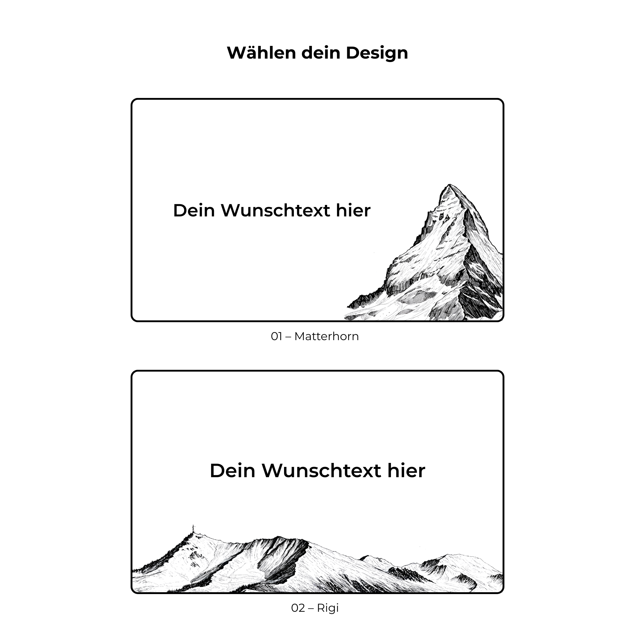 Kirschholz Schneidebrett Alpen