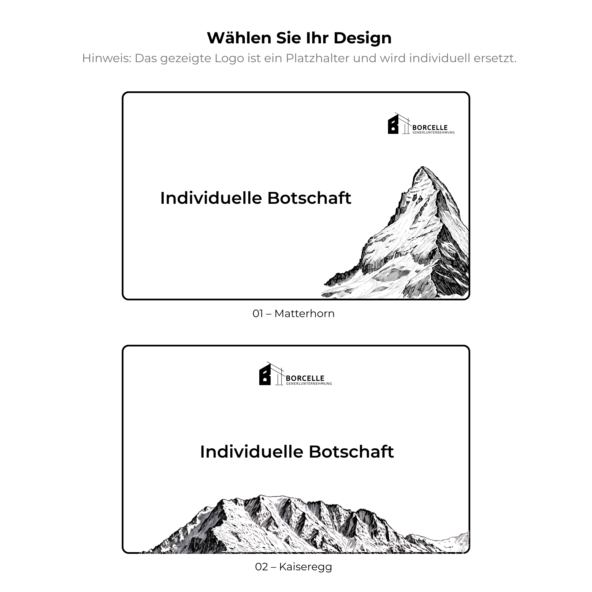 Kirschholz Schneidebrett Alpen