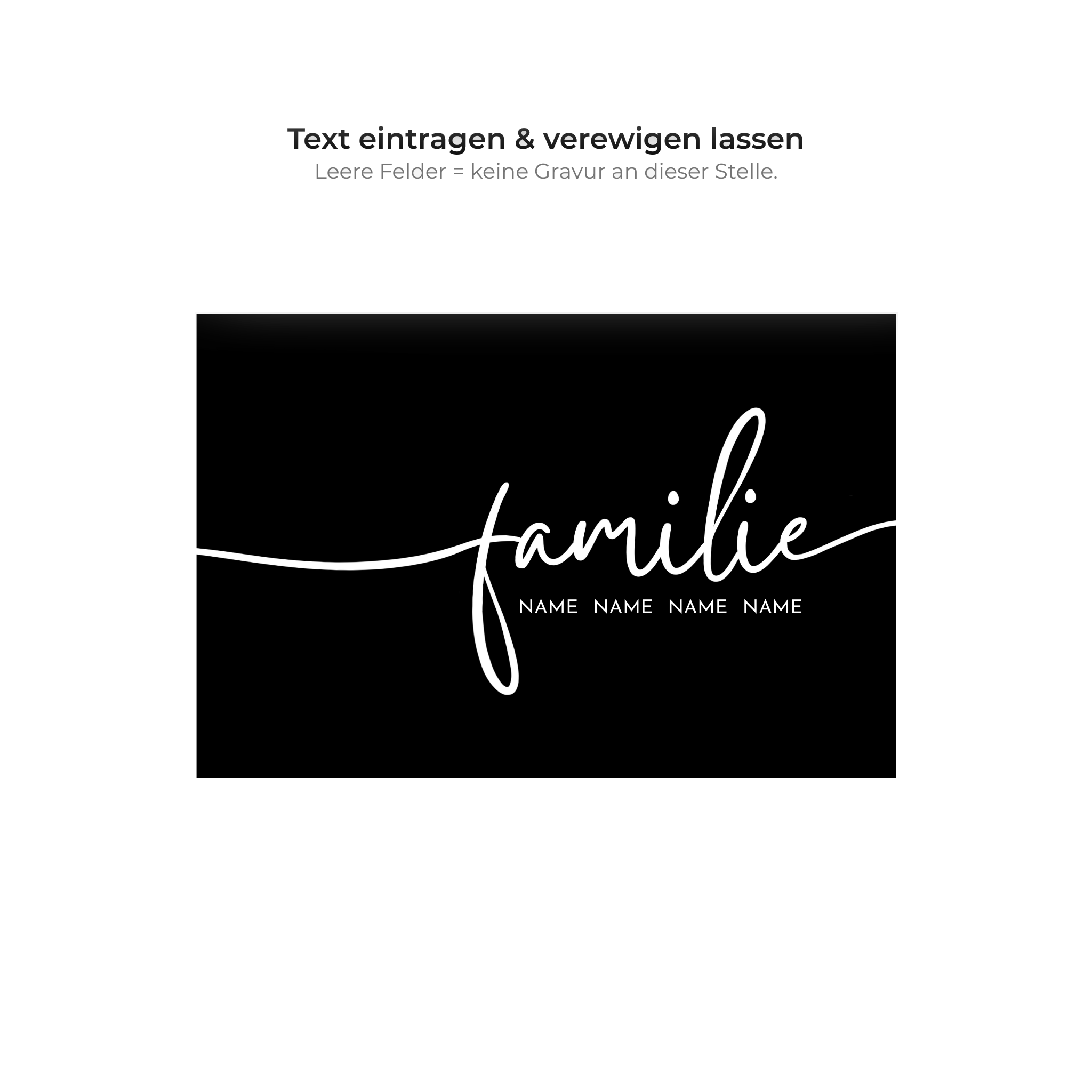 Schieferplatte Familie