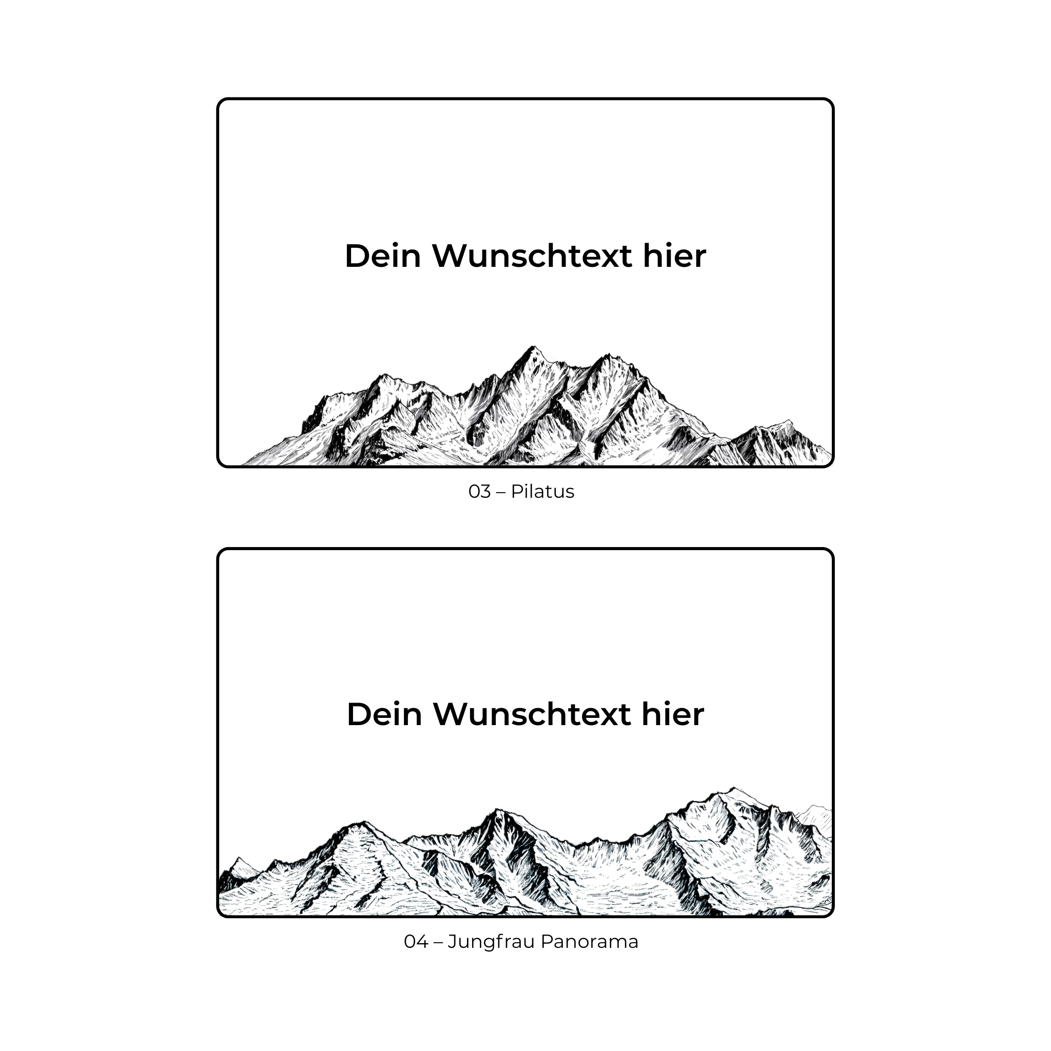 Kirschholz Schneidebrett Alpen