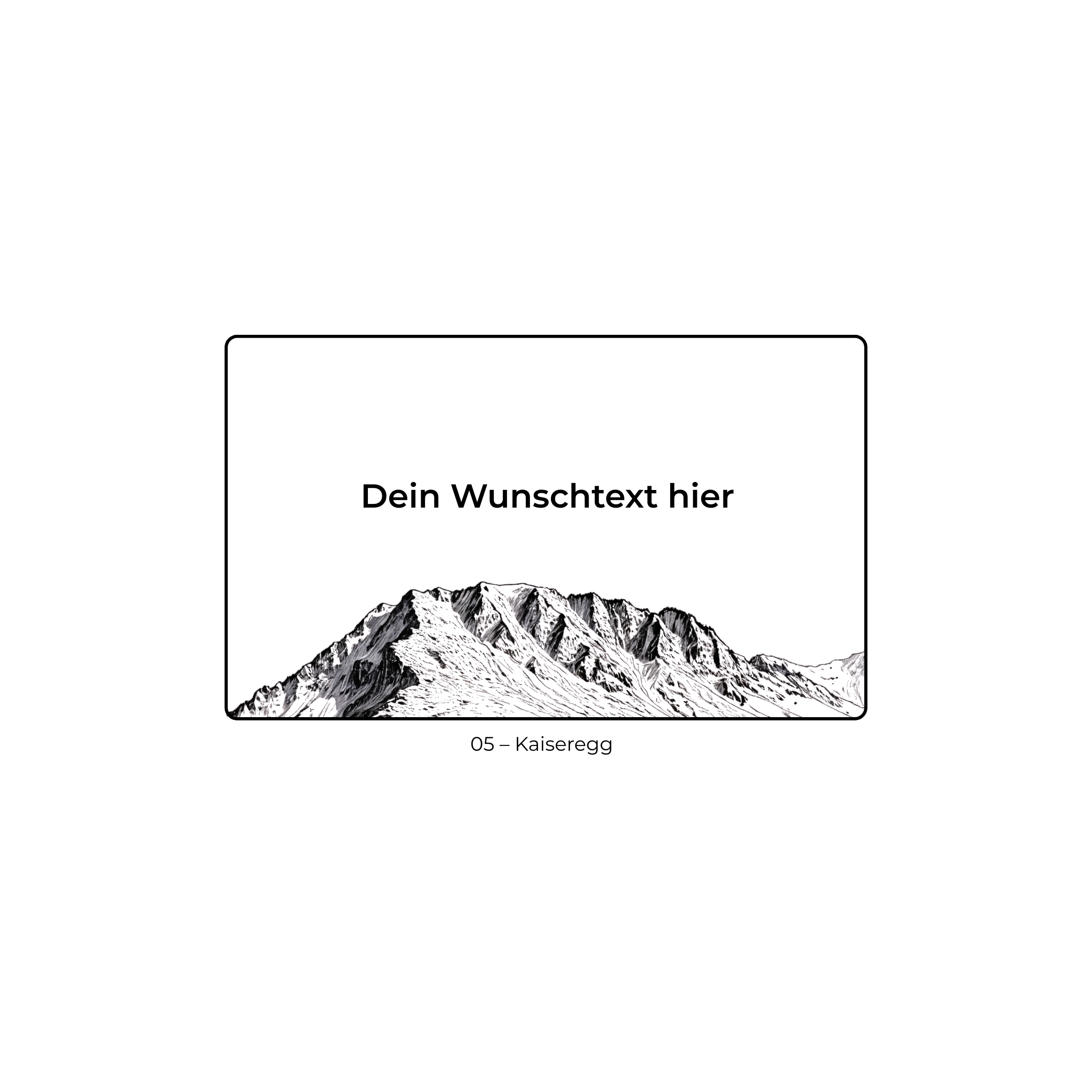 Kirschholz Schneidebrett Alpen
