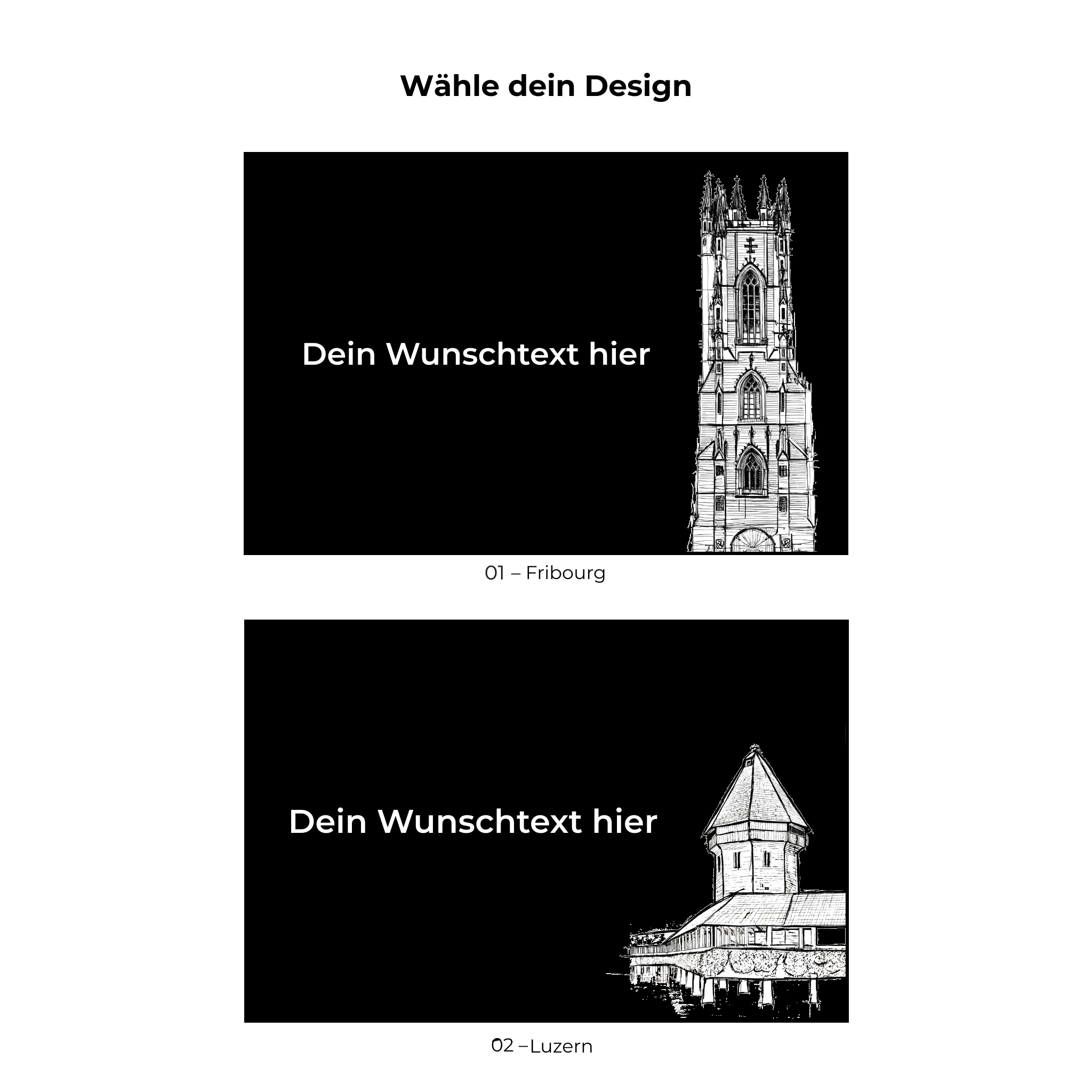 Schieferplatte Wahrzeichen