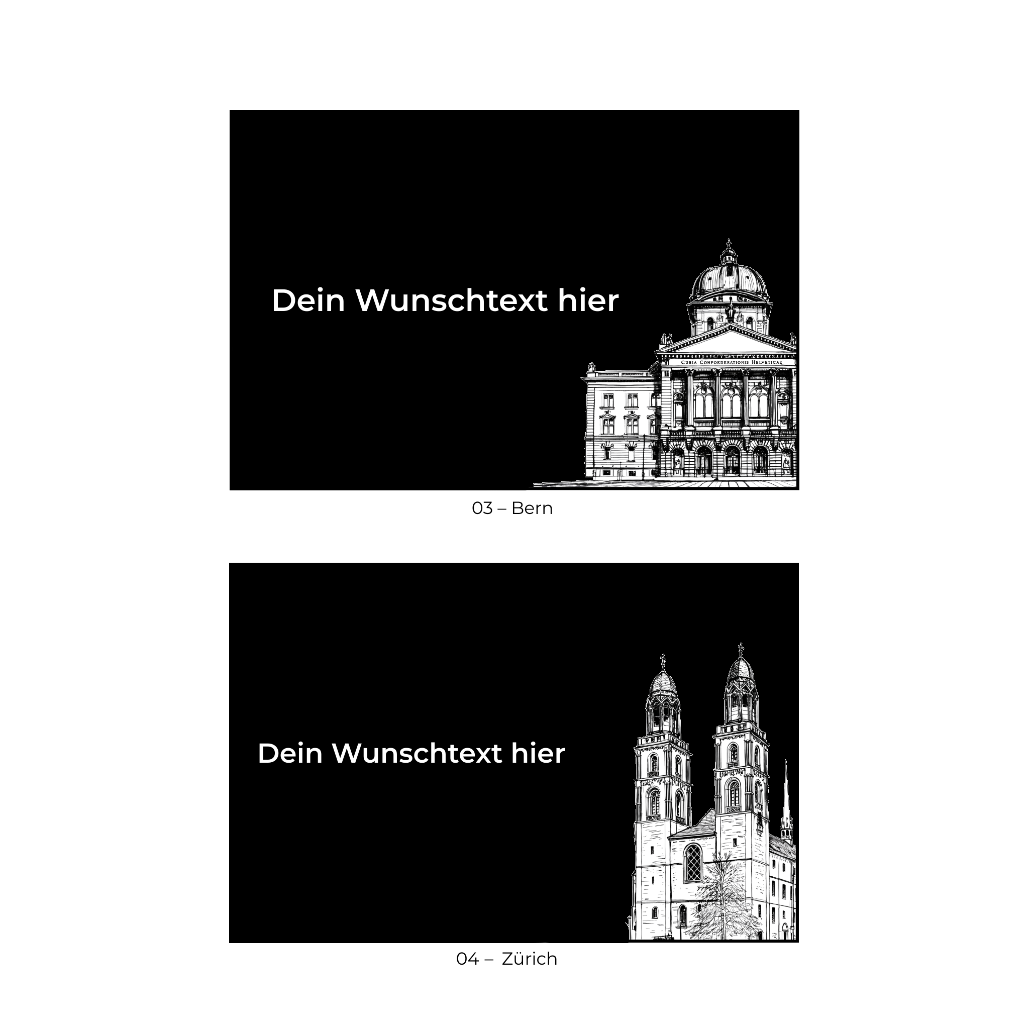 Schieferplatte Wahrzeichen