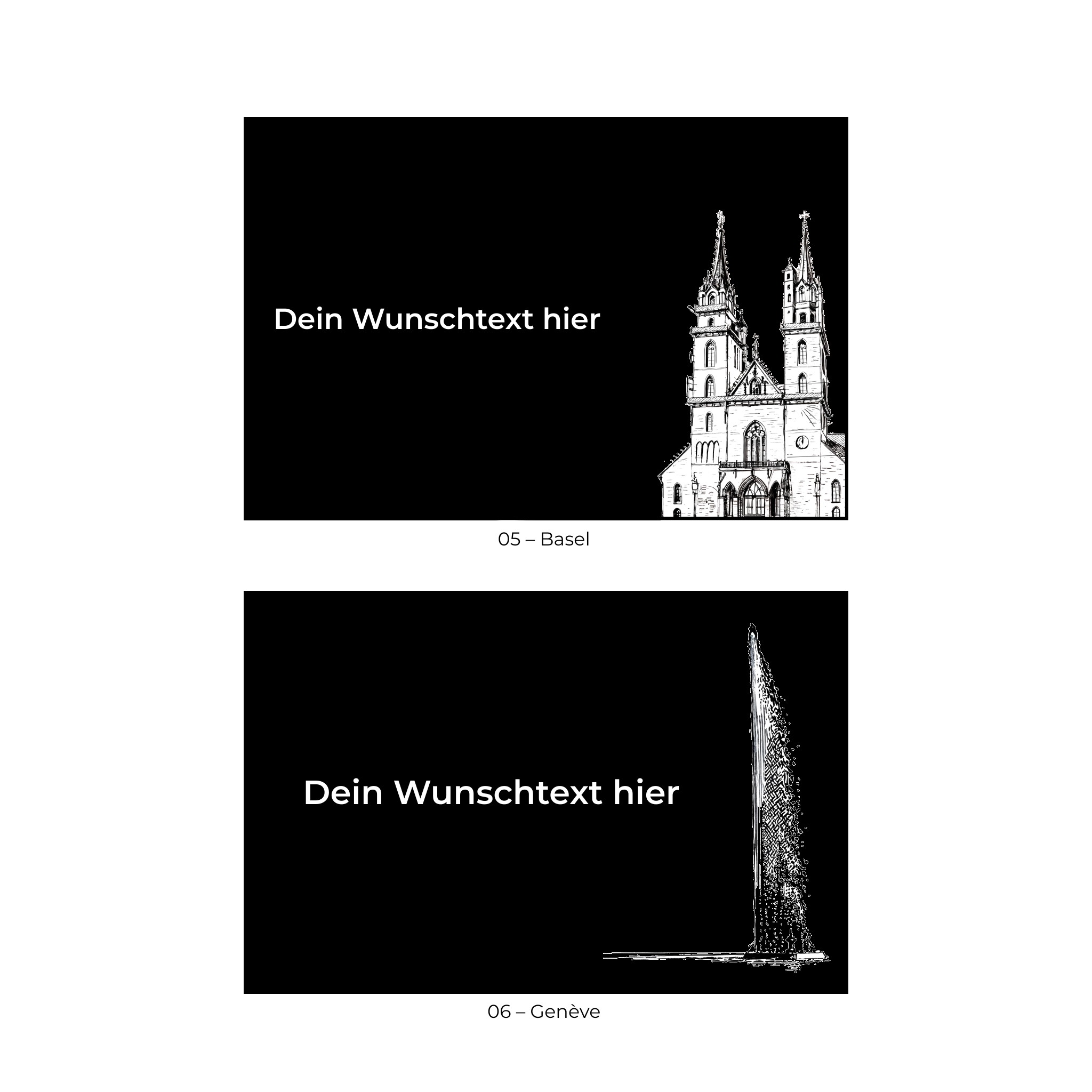 Schieferplatte Wahrzeichen