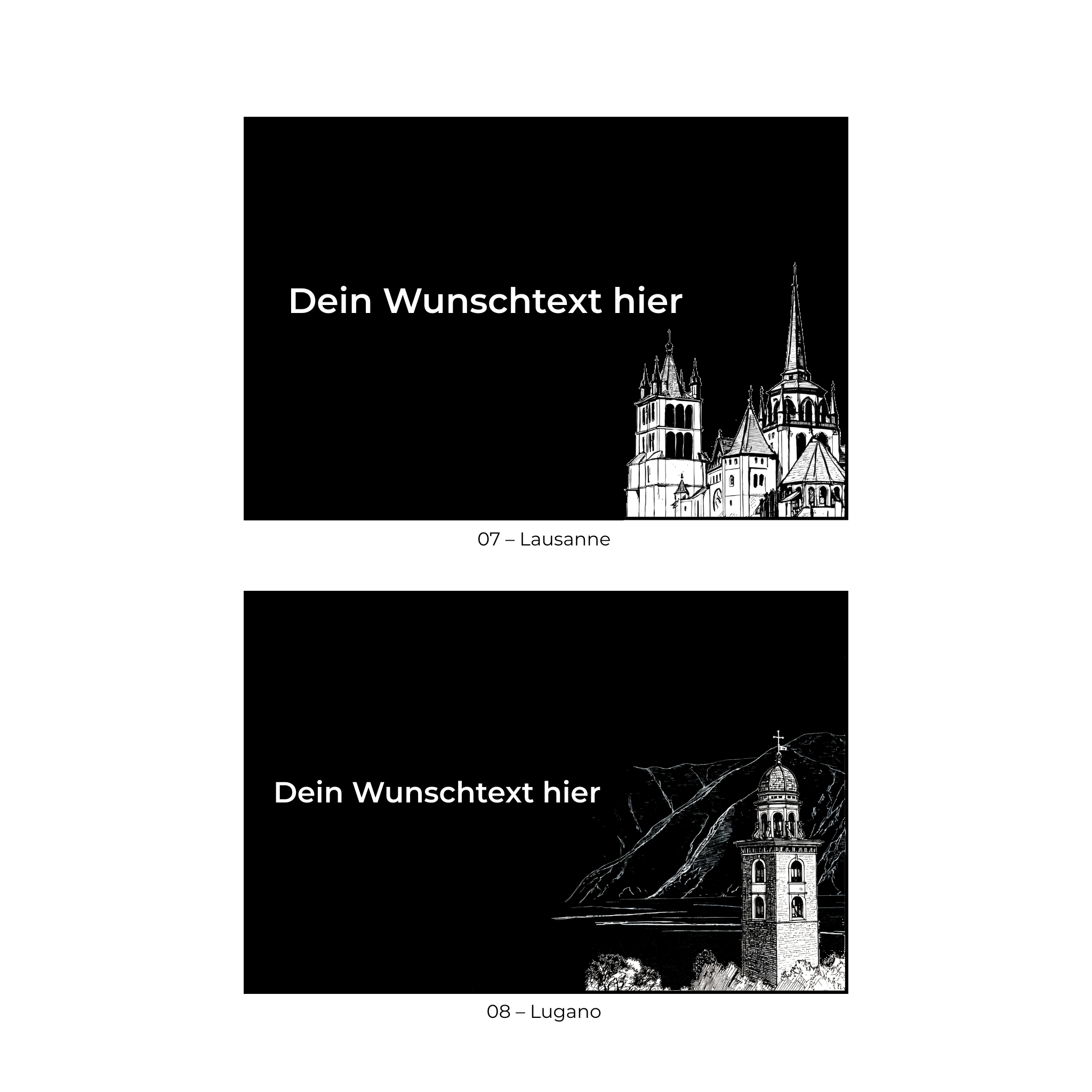 Schieferplatte Wahrzeichen