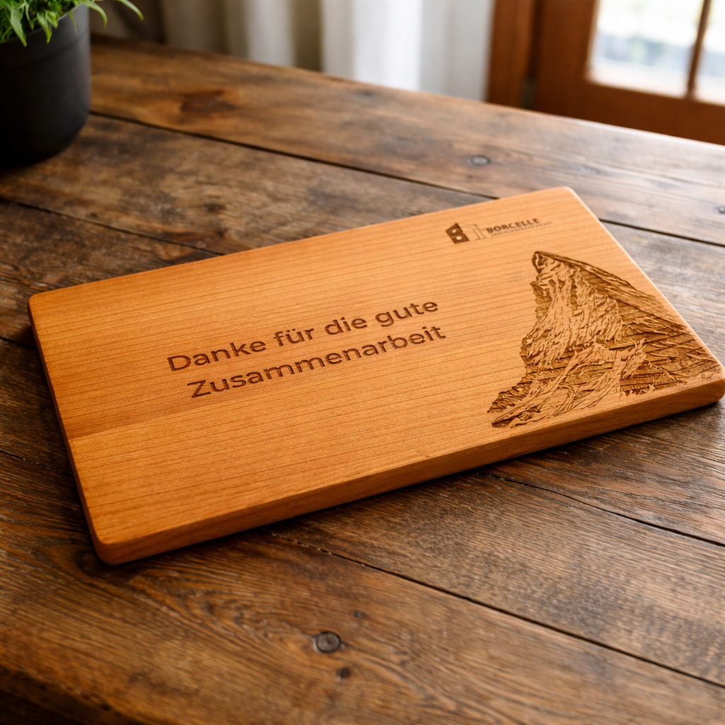 Kirschholz Schneidebrett Alpen