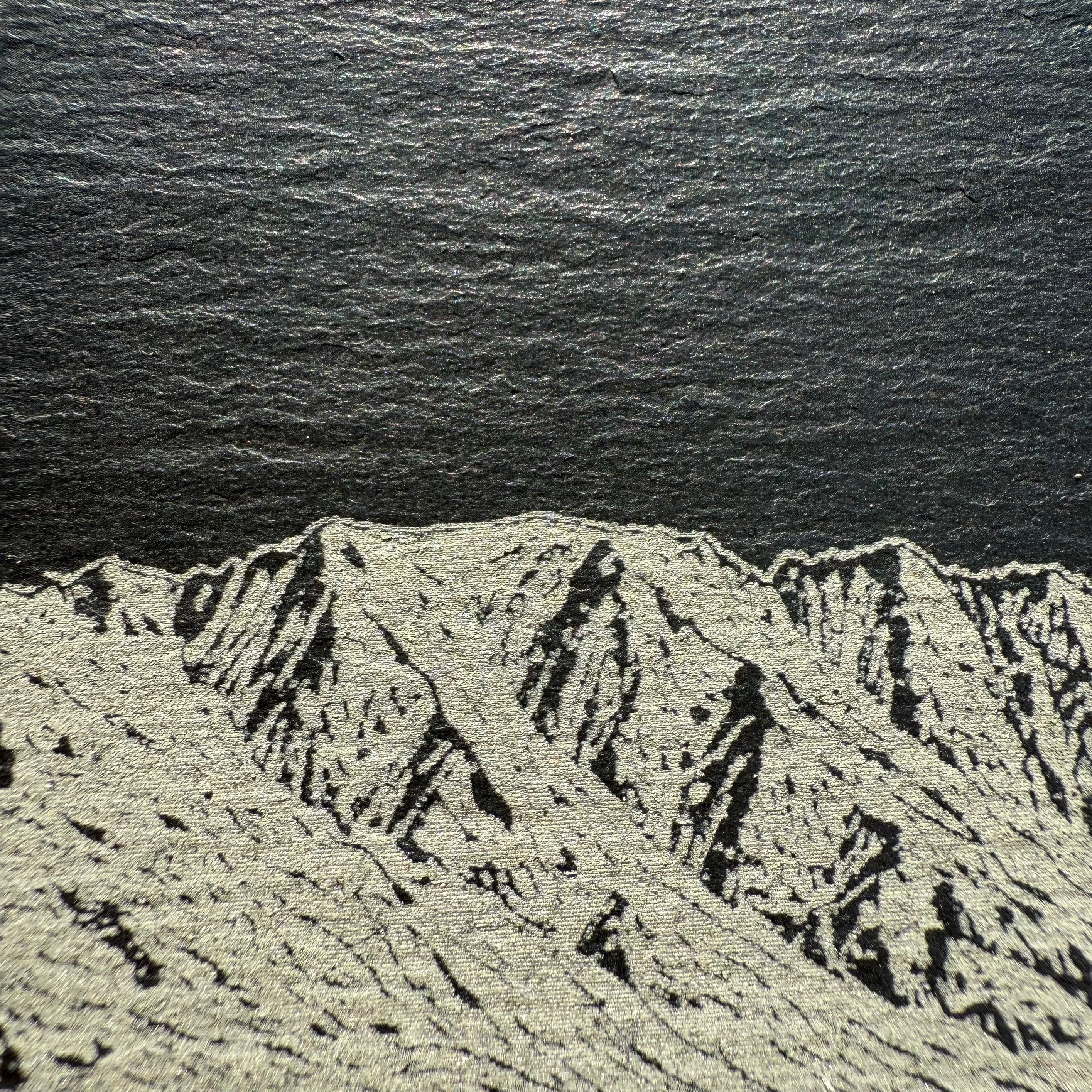 Schiefer-Untersetzer Alpen