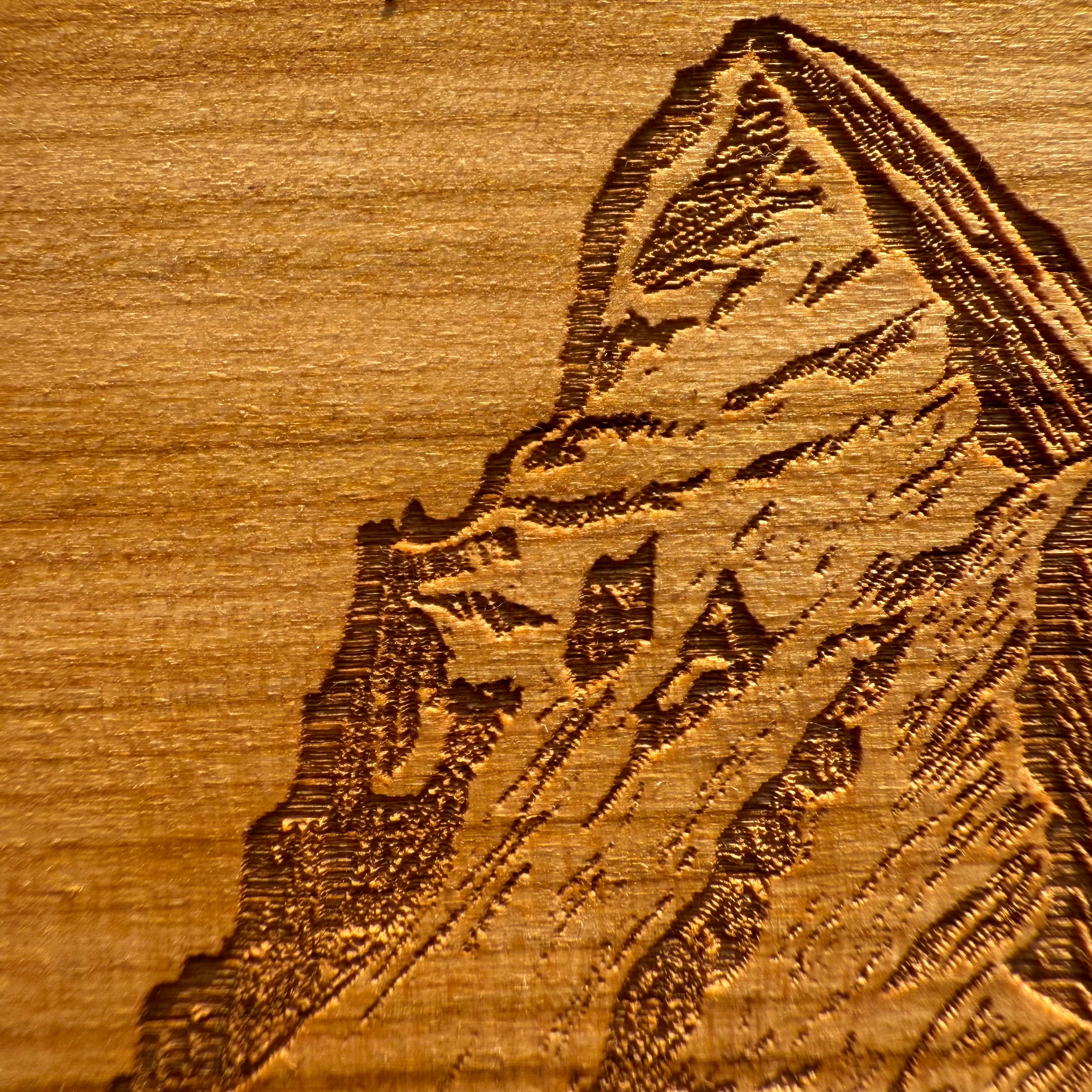 Kirschholz Schneidebrett Alpen