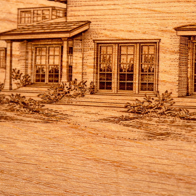 Kirschholz Schneidebrett personalisiert