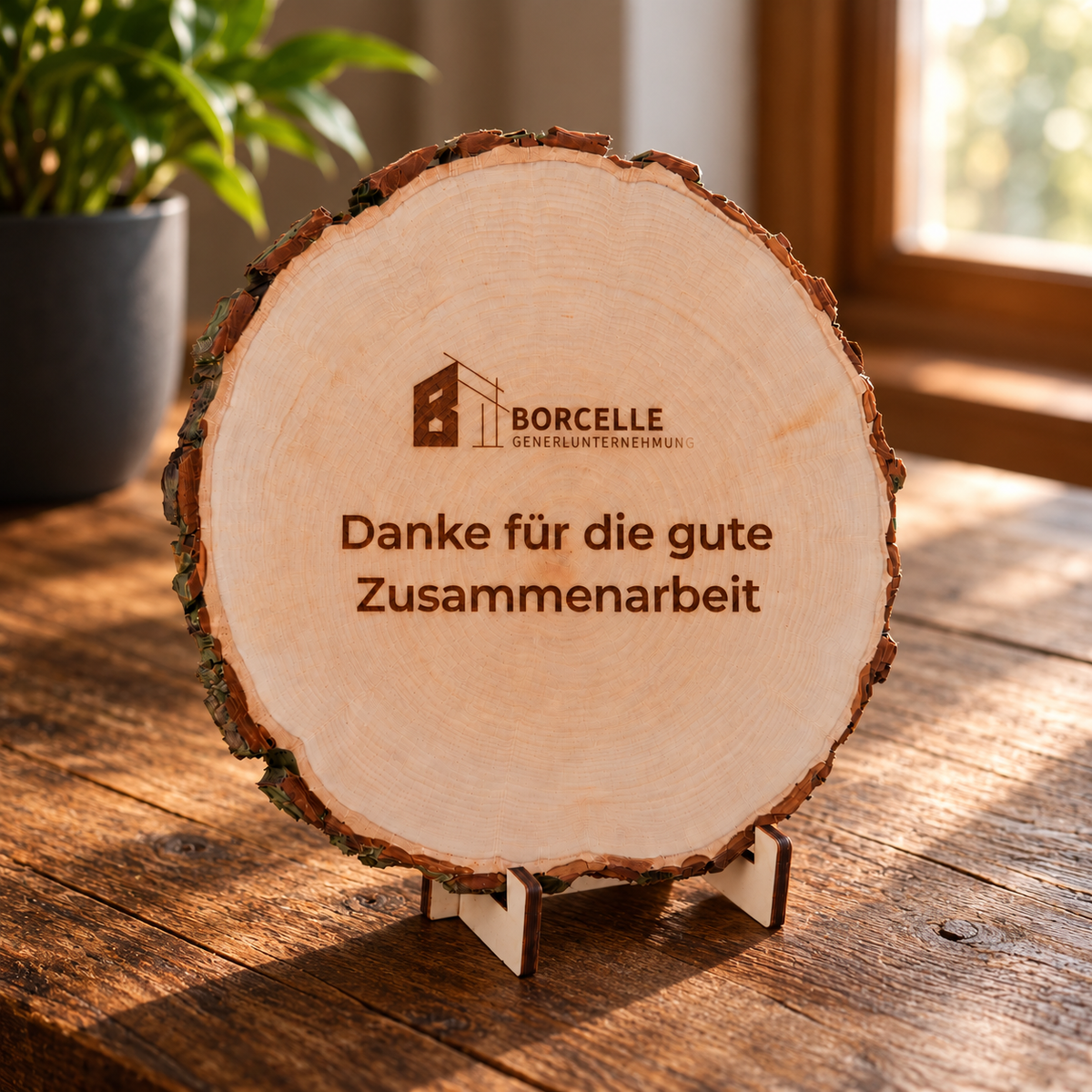 Erlenholz Baumscheibe Schlicht